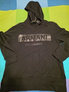 Men's Emporio Armani Black Hoodie